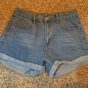 Blue Denim Women's Shorts